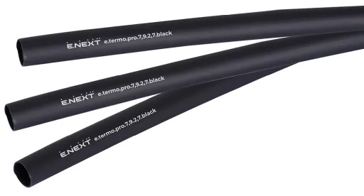 Термоусаджувальна трубка з клейовим шаром E.NEXT p092024 e.termo.pro.7,9.2,7.black, 7,9/2,7, 1м, чорна