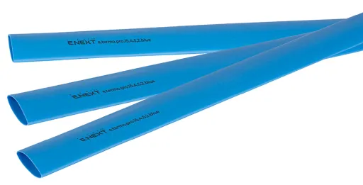 Термоусаджувальна трубка з клейовим шаром E.NEXT p092040 15,4/5,2, 1м, синя