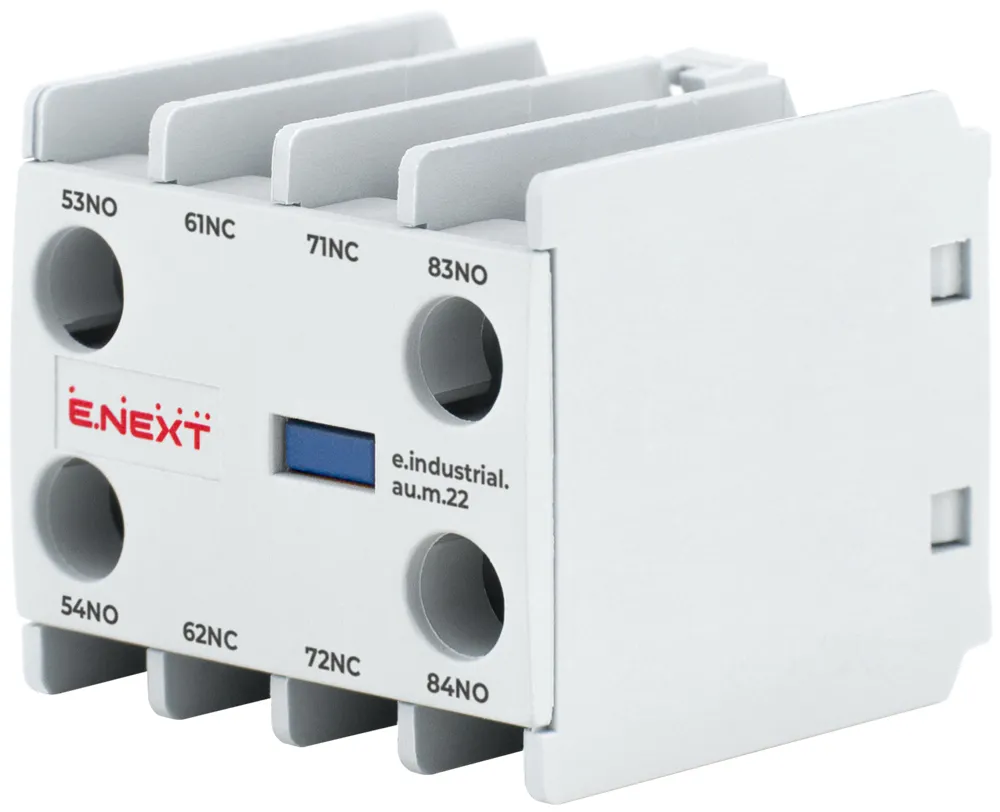 Додатковий контакт e.industrial.au.m.22, 2nc+2no E.NEXT i0140011