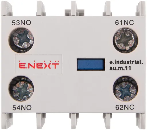 Додатковий контакт e.industrial.au.m.11, 1NC+1NO E.NEXT i0140010 2