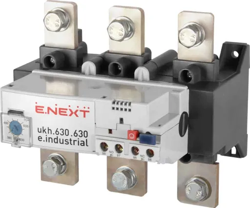 Теплове реле E.NEXT i0110019 e.industrial.ukh.630.380.630, номін. струм 630А, діап. регул. 380-630 А