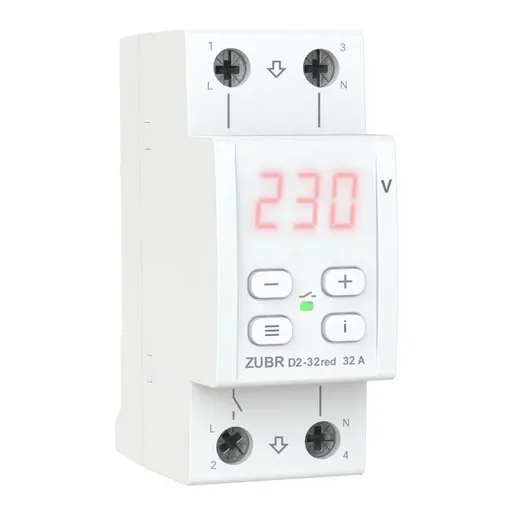 Реле напруги ZUBR D2-32 red