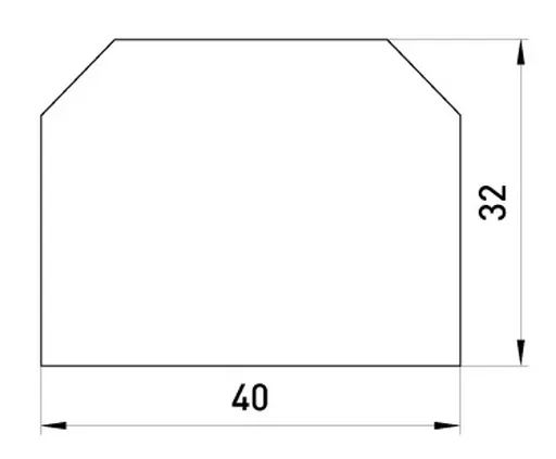 Роздільник для набірних клемних колодок E.NEXT p051001 2