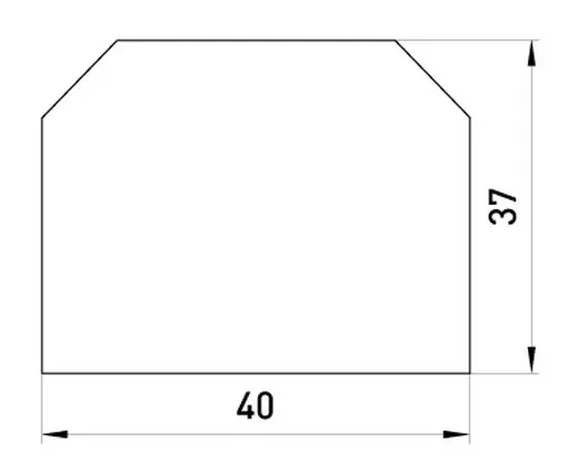 Роздільник для набірних клемних колодок E.NEXT p051002 2