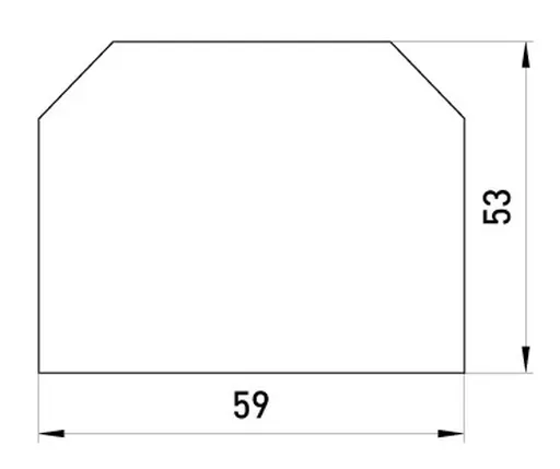 Роздільник для набірних клемних колодок e.tc.sep.pro.35 p051004 E.NEXT 2
