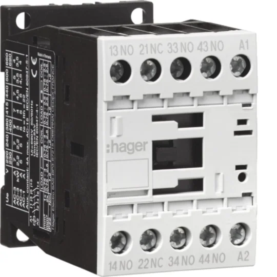 Корпусний контактор Hager EVR00431E 4НВ+НЗ 4A AC15