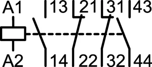 Корпусний контактор Hager EVR00422E 2НВ+2НЗ 4A AC15 2