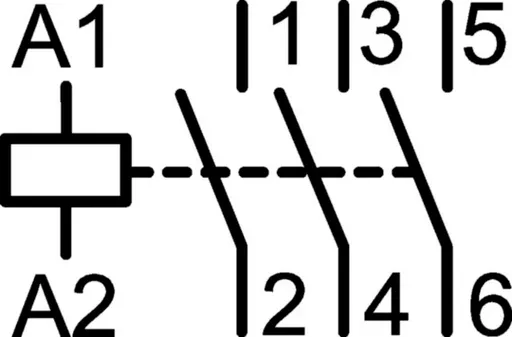 Корпусний контактор Hager EV072D 3НВ 72A AC3 2
