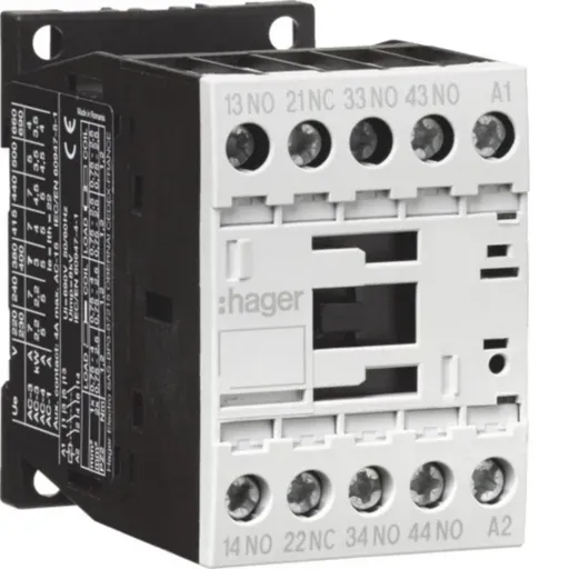 Корпусний контактор Hager EVR00431E 4НВ+НЗ 4A AC15