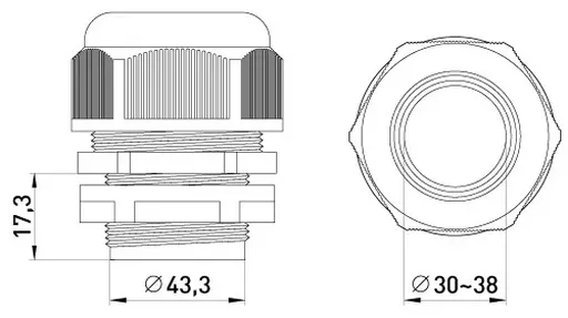 Кабельний ввід e.pg.stand.42 E.NEXT s018009 2